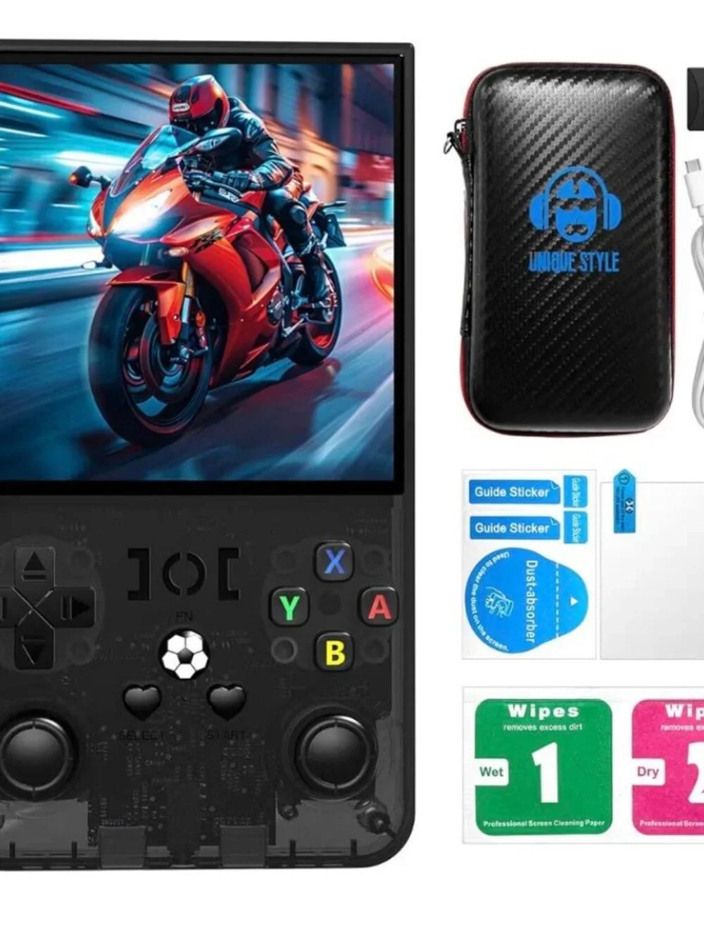 NEW-2025 MAX Retro Handheld Game Console, 30+Emulator 30,000 + VIDEO GAMES-BLACK